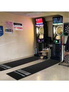 4-Distance Dart Board, 300x62cm Rubber Dart Target, Suitable For Bars And Clubs - Black - View 1