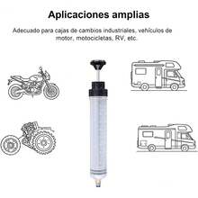 Bomba Extractora de Aceite, 500 Ml de Manual de Cambio de Fluido Extracción la Extracción Jeringa de la Jeringa de la Jeringa con Tubería para Equipos Agrícolas Botes de ATV - 1 - Ver 8