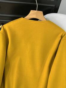 GMFP Women's Spring/Summer Casual Elegant Fashion Loose Soft Solid Color Zipper Casual Long Sleeve Jacket With Pockets, Yellow Bomber Jacket, Suitable For Music Festivals/Wedding Season - Yellow - View 11