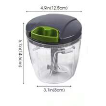 New Garlic Press, Mincer For Mashing Garlic, Crushing Chili Peppers, Mincing Fish, Meat, Manual Mini Food Chopper, Sturdy And Durable Kitchen Tool, Manual Meat Grinder - Dark Grey - View 10