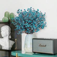1/80 bông hoa baby's breath nhân tạo, thích hợp cho đám cưới, trang trí nhà cửa, nhà hàng, phòng ngủ, bình hoa, đồ trang trí, vườn ngoài trời, giỏ hoa, quà tặng ngày Valentine, tiệc tùng và họp mặt, vòng hoa tự làm, nguyên liệu thủ công. - Màu xanh hải quân - Xem 4