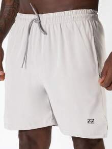 Logo Compression Shorts - Grey - View 3