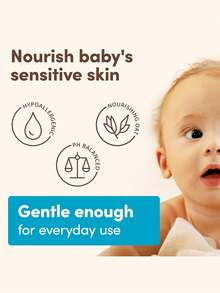 Aveeno 婴儿日常保湿身体乳，乳液质地，轻盈易吸收，不油腻，天然植物配方，日常保湿，舒缓滋养，持久保湿，韩妆，韩国彩妆，354毫升/11.97液体盎司。