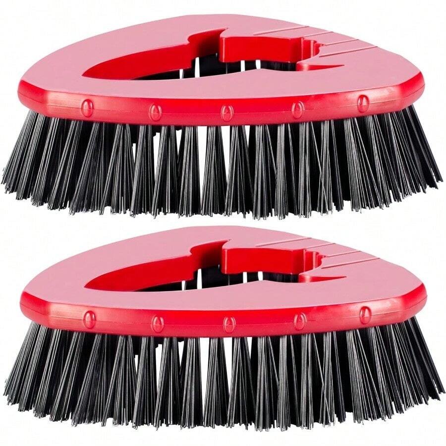 GSYY [2 Pack] Scrub Bres Flooing Br Scrubber Replacemen Cpatible For O Cedar EaW 1-Tank In Mop Stem Scrub Br Attacent Foing Bathro  Tub And Tile - màu đen - Xem 1