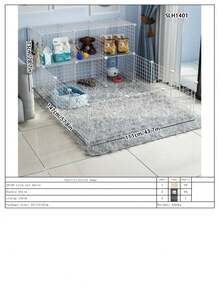 Cerca para mascotas, Jaula para conejos, Barrera interior para perros pequeños/medianos, Puerta de aislamiento para gatitos, Cerca protectora para cobayas, Accesorios de jaula configurables y de fácil montaje - tipo de ensamblaje - Ver 21
