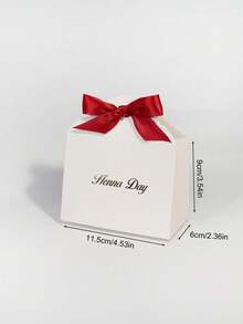 10pcs Elegant Henna Day Gift Bags With Gold Lettering And Satin Ribbon Bow, Perfect For Bridal Celebrations, Wedding Parties, Engagement Day, Bridesmaid Gifting, Candy, Chocolate, Jewelry, Small Gifts, Party Favors, Decorative Packaging For Cultural Events, Sturdy Boutique-Style Paper Bags Ideal For Festive Setups, Pre-Wedding Gatherings, And Special Occasion Gift Wrapping - 11.5X6X13cm - View 8