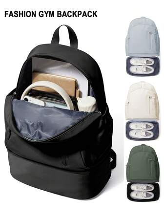 17.7*13.4*7.5inch Large Capacity School Backpack Schoolbag With Multi Pockets For High School Students College Students, Laptop Backpack Fit 14-15.6Inch Laptop For Girl Boy, Travel Backpack With Shoes Compartment, Unisex Luggage Bag With Adjustable Strap, Flight Approved Carry On Backpack, Travel Essentials Backpack For Outdoor Work Commute School, 34*19*45