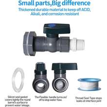 2 Packs3/4in, Rain Barrel Spigot Kit Fitting Hose Faucet Adapter And Thread Seal Tape For Water Tanks, Aquariums, Tubs, Garden Barrel