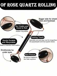 3Pcs/1pc Ice Face Roller -Facial Skincare Ice Roller Set,Facial Massage Tool,Silicone Ice Face Roller, Ice Roller,Rose Quartz With Roller Massager And Scraping Gua Plate,For Face & Eye Puffiness Relief, FacialMassager Contour And Enhance Skin Care & Glow,For Eyes, Neck, And Face,Ice Facial RollerMold Cub- Skin Care Tool