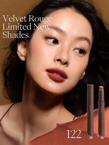 JOOCYEE Velvet Rouge Limited New Shades Lipstick Pencil, Matte Finish, Easy Application, Fashionable Autumn/Winter Brown Tones - 122 Umber Brown - View 3