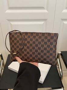 BAILEE Einteiler: Modischer Stil, Lässig Stil, Preppy Stil, Business-Casual. Leicht, tragbar, wasserdicht, abriebfest, farblich abgesetztes PVC-Material mit Reißverschluss. Damen Handtasche, Aktentasche, Pendlertasche, geeignet für den Arbeitsweg, Urlaub, Outdoor-Veranstaltungen und als Geschenk. Diese Tasche kann Ihren Stil aufwerten.