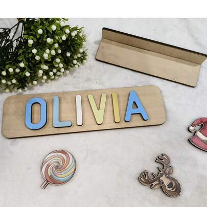 Placa con el nombre OLIVIA personalizada, decoración exclusiva para el hogar, regalo de inauguración de la casa y boda, recomendación cálida, regalo de aniversario, artículo esencial para el hogar