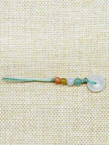 1 pieza Collar con colgante de ágata de cristal para mujer, decoración de colgante de teléfono de ágata roja natural, cada pieza tiene un patrón único, color aleatorio