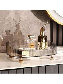 1pc Desktop Dressing Table Storage Box, High-End Cosmetics Storage Box, Light Luxury Jewelry Storage Box - Multicolor - View 7