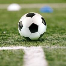 Size 5 Classic Black & White Checkered PVC Football, Suitable For Outdoor Sports - Black and White - View 6