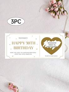 1/3张个性化生日刮刮卡，特别生日惊喜刮刮卡，适用于18岁、21岁、30岁、40岁、50岁、60岁、70岁生日，可定制文字，适合节日派对装饰、家居装饰、日常使用，可赠送亲朋好友，精美礼物，定制生日礼物，定制饰品 - 彩色 - 查看 14