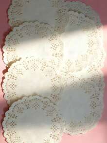 Openwork Lace Scrapbook DIY Decoration Material Paper Random Delivery - White - View 12