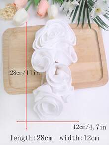 1个/包，多色3D褶皱胸花，可用作服装配饰、DIY装饰（适用于服装、婚纱、舞裙、刺绣用品） - 彩色 - 查看 19