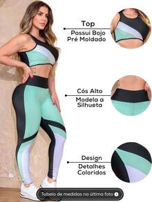 Women Sports Sets - 綠色 - 查看 2