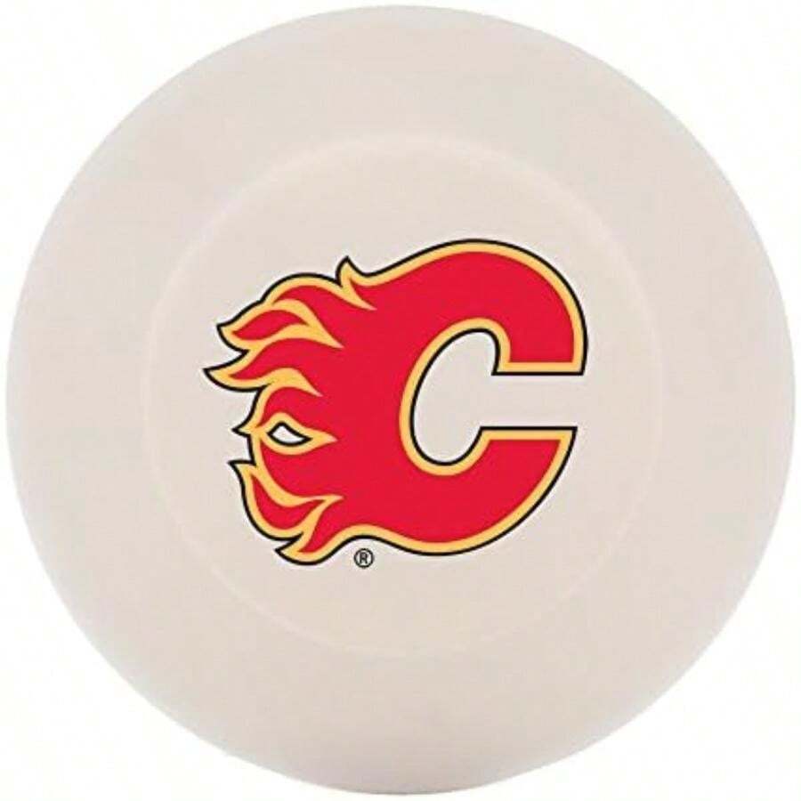 Franklin Sports  Team - Disco de Hockey Callejero con Licencia(Flamas de Calgary) - Multicolor - Ver 1
