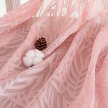 OVZME Extra Wide Blush Pink Sheer Curtains 96 Inches Long 2 Panels, Light Filtering Airy Textured Drapes For Living Room Sliding Door, Long Sheer Curtains With Dual Rod Pocket, 2x52Wx96L Inches,52inchWx96inchL(Packof2),BlushPink - 腮紅粉色 - 查看 5