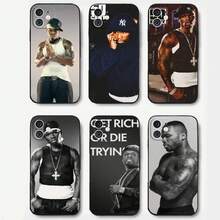 Funda de Teléfono de Silicona Suave para 16 15 14 13 12 11 Plus Pro Max Plus de Rapper Hip Hop Street 50 Cent, funda de teléfono navideña urbana, carcasa Christmas de rap, regalo de navidad para fans del hip hop, funda de smartphone streetwear para fiestas y conciertos - z1 - Ver 3
