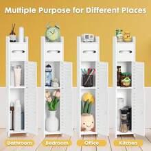Bathroom Cabinet, Toilet Storage, Space-Saving, For Small Rooms, 78 X 17 X 15 Cm - trắng - Xem 6