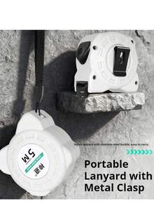 Glow In The Dark Tape Measure With Self-Lock Function, Heavy-Duty & Shockproof For Contractors And DIY Projects, Rubber Shockproof Case For Construction, Carpentry, Low-Light Conditions - Glowing Tape Measure With Self-locking Function - View 6
