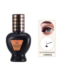 1pc Professional Eyelash Extension Glue, Super Holding, Waterproof, Low Allergy, 1 Second Quick Drying, Low Smoke, Extend Lashes, Professional Eyelash Extension Glue, Lasts Over 7 Weeks, Suitable For Semi-Permanent Extension/Professional Eyelash Products, For Eyelashes (10ml Black)