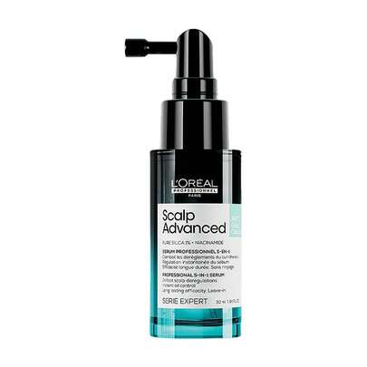  L'Oreal Professionnel Paris Scalp Advanced Anti-Gras Oilness 5-In-1 Serum 30ml / The First Anti-Oiliness Scalp Serum To Defeat 5 Scalp Deregulations From 1 Week / Removes Excess Sebum & More Comfortable & Reduces Sweat & Removes Impurities & Prevents Malodors