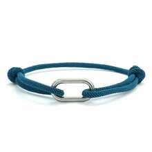 diffone Vòng tay điều chỉnh được bằng dây Milano 3mm thủ công thời trang, vòng tay hình bầu dục bằng thép không gỉ dành cho nam giới - Dây đeo cổ tay phụ kiện bằng thép không gỉ - Xem 16