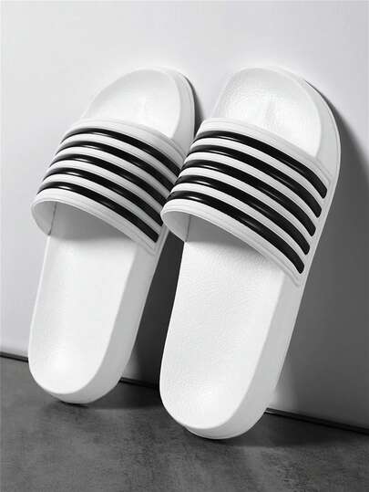 Men's Sports Slippers, Thick EVA Sole, Lightweight Casual Indoor/Outdoor Flip Flops, Summer Outdoor, Beach And Leisure Slippers