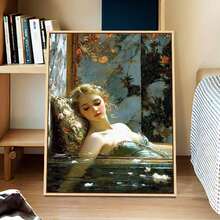 成人及初学者数字油画套装 - 16x20英寸，无框，DIY简易丙烯颜料套装，家居装饰艺术品，生日、父亲节、圣诞节、母亲节和情人节的完美礼物 - 明亮 - 查看 21