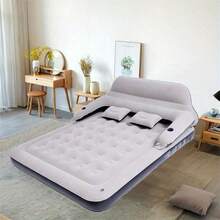 Ultralight Inflatable Sleeping Mat With Built- In Foot Pump, Durable Compact Air Mattress With Backrest For Camping, Backpacking, Hiking, Tent Trap Traveling - PVC - View 2