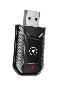 二合一无线 CarPlay 和 Android Auto 适配器 - 即插即用 CarPlay 加密狗转换器，快速自动连接，无延迟，紧凑设计，适用于带 USB/USB-C 端口的 和 Android 设备，支持 Android 无线 CarPlay，汽车音响升级，现代汽车配件，高品质音频。