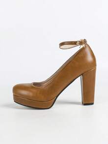 2025 New Sexy, Fashionable, Versatile, Elegant High Heels - Brown - View 5