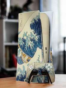 1 Set Of 3pcs Game Console Skin Stickers Printed Pattern Compatible With SONY Disc Version - Multicolor - View 11