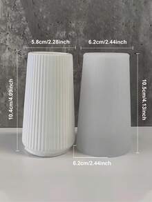 Khuôn bình hoa silicon 3D phong cách hiện đại - Hình dạng bất đối xứng màu hồng, bề mặt mịn và đường nét thanh lịch, silicon dẻo | Có thể tái sử dụng và dễ tháo khuôn | Dùng cho đồ thủ công bằng nhựa Epoxy, thạch cao, bê tông tự làm | Thích hợp để trang trí nhà bằng hoa, đồ trang trí thủ công, cắm hoa để bàn và làm quà tặng - trắng - Xem 8