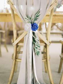 50 piezas de rosas artificiales azul real + blanco, flores de espuma de plástico, adecuadas para decoración central de boda DIY, decoración del hogar, decoración estacional y manualidades, uso versátil para decoración de fiestas festivas - Azul marino y blanco - Ver 6