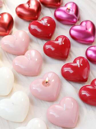 1pc Heart-Shaped Scented Candle, Handmade Soy Wax Candle In Love Shape, Suitable For Valentine's Day, Wedding, Anniversary, Party Favors, Home Decor