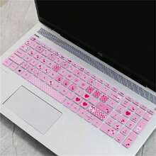 For HP Star Series 15 Inch Laptop Keyboard Keyboard Case Silicone Waterproof Keyboard Cover Playful Keyboard Cover, Soft Silicone Material, Laptop Accessory | Playful Design | Durable Keyboard Case, Laptop Keyboard Case,Ergonomic Design, Durable Protection & Precise Fit,Keyboard Cover Protector,Laptop Accessory,Backlit Keys,Scratchresistant Finish - Gấu hồng nhỏ - Xem 2
