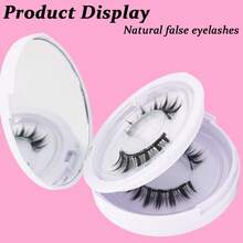 2 Pairs Cartoon Eye Makeup Magnetic False Eyelashes With Applicator, Reusable, Waterproof, No Glue Needed, Wet Look Lashes - Comic wet eyelashes - View 3