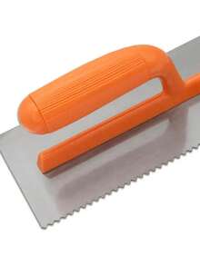 Llana Canto Dentado Triangular Con Mango De Plástico 11" X 5" Fumetax - Naranja - Ver 2