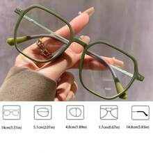 2 PCS Retro Frame Women's Reading Glasses Frame Fashion Transparent Glasses+1.0-+4.0 - White - View 9