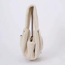 Pet Sling Carrier For Small And Medium Dog And Cat With Breathable Mesh - Plush Self-Warming Hiking Front Backpack Chest Body Holder - Multicolor - View 12