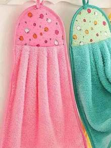 2 buc șervețele umede agățate șervețele absorbante de apă drăguțe șervețele umede de toaletă prosoape de bucătărie inserați batiste desene animate