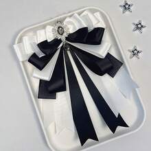 1个独特设计吊坠装饰蝴蝶结，4种款式，23种颜色，多层网状丝带手工DIY成品，宅男偶像粉丝应援棒装饰，卡通动漫游戏漫展角色扮演配饰，洛丽塔可爱宅男包包装饰 - 彩色 - 查看 15