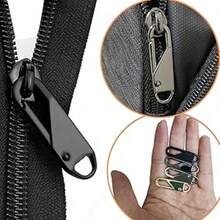 Urmspst Zipper Pull Replacement (Upgraded), 4 PCS Detachable Zipper Pull Oval Tabs For Luggage Clothing Jackets Backpacks Boots Purse Coat(4 Color Black, Silver, Gold,Gray ) - 4pcs - View 8