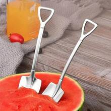 1 Set Stainless Steel Fruit Spoon & Scooper, Creative Watermelon Carving Tool, Elegant Dragonfruit Cutlery, Durable & Easy To Clean Kitchenware, Enhancing Summer Party Dessert Experience