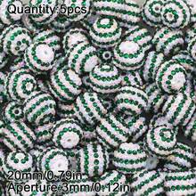 5 piezas de cuentas de rhinestone brillante de 20mm, adecuadas para hacer joyas DIY, incluyendo la creación de pulseras y pendientes, cuentas para hacer joyas - Hazlo tú mismo - Ver 26